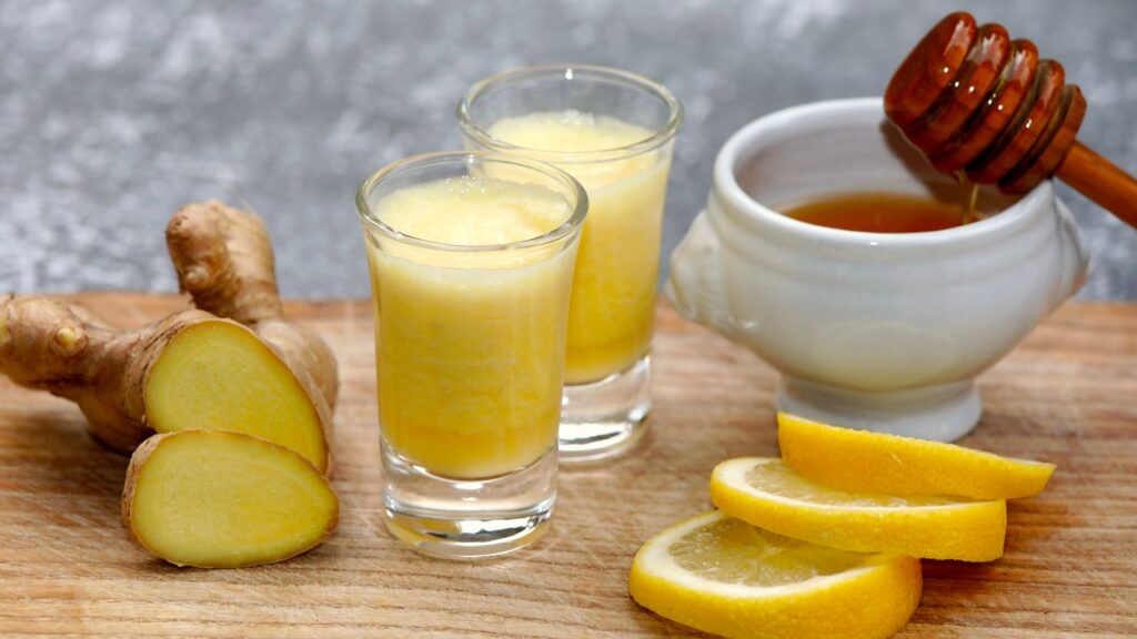 Ginger,Drink,,Shot,Or,Juice,With,Healthy,Ingredients,Like,Ginger